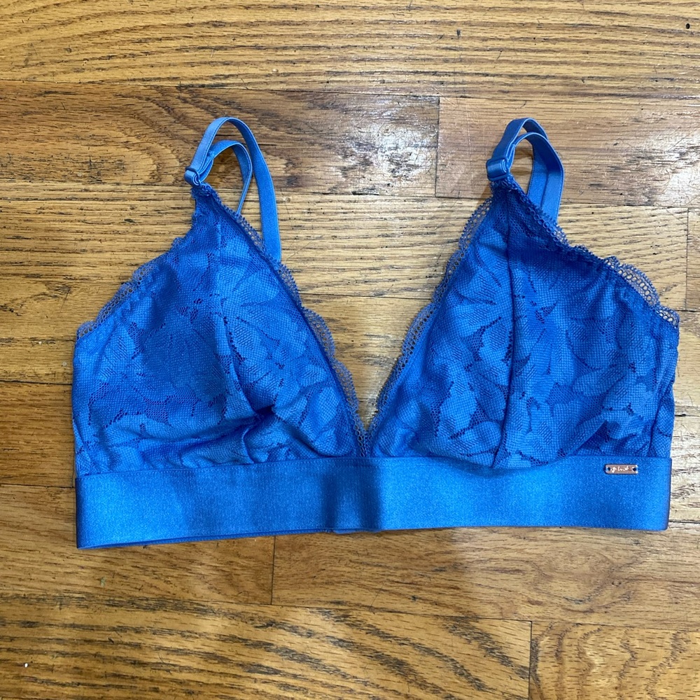PINK Victoria’s Secret Bralette Small NWT Blue